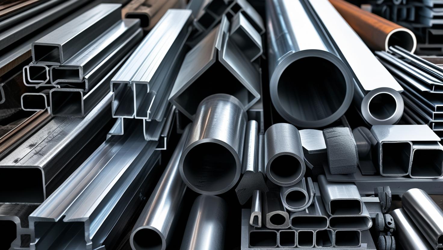 make me a mix of steel rolls, beam, pipes and other all type for marketing purpose
